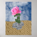 A Rose in The Desert Posters