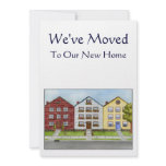 A Row Of Houses We've Moved Announcement