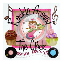 A Royal Cupcake Rockin' Party - SRF Personalized Announcements