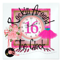 A Royal Rockin' SWEET 16 - SRF Personalized Announcement