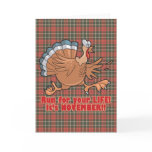 a run for life funny turkey greeting card