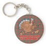 a run for life funny turkey keychain
