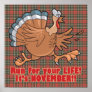 a run for life funny turkey print