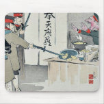 A Russian soldier protests by Kobayashi,Kiyochika Mousepads