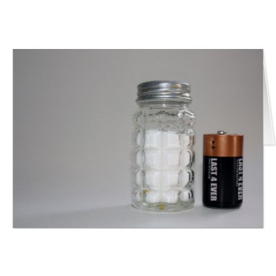 A Salt and Battery Greeting Cards by gravityx9