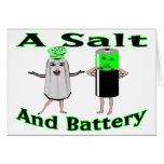 A Salt And Battery Greeting Card