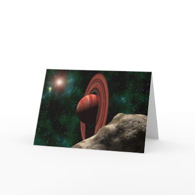 A Saturn Like Planet Card by solarviews
