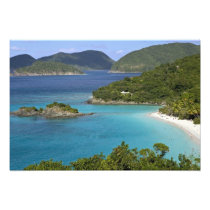 A scenic of Caneel Bay from a road at St. John