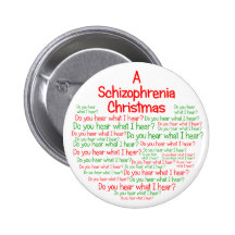 A Schizophrenia Christmas Pin