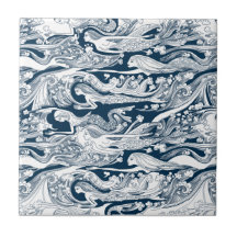A School of Mermaids swim by Tile