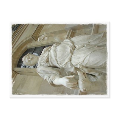 a Sculpture in Louvre Museum : Paris Post Card by fotos_spoiler