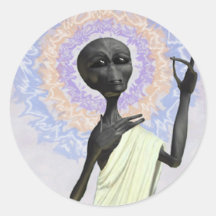 A Second Coming Round Sticker