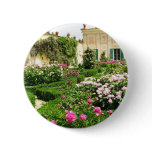 A Serene Formal Rose Garden Button
