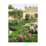 A Serene Formal Rose Garden Postcard