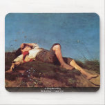 A Shepherd Boy By Lenbach Franz Von Mousepad