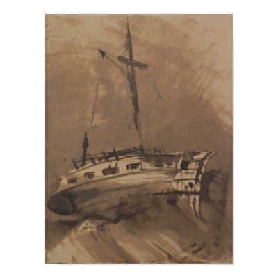 A Ship in Choppy Seas, 1864 Posters by bridgemanart