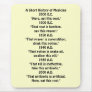 A Short History of Medicine Mousepad