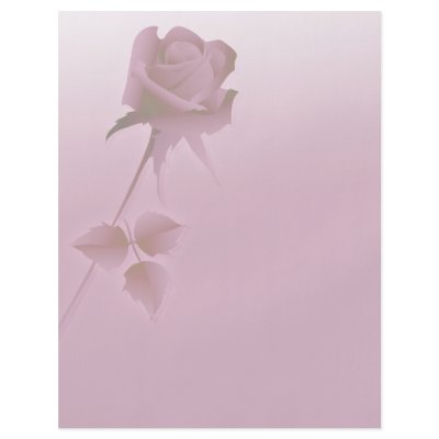 a silent single rose pink flyer design by secret_corner