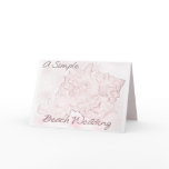 A Simple Beach Wedding Invitation cards