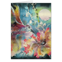 A Single Hummingbird Card
