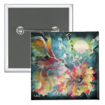 A Single Hummingbird Pinback Buttons