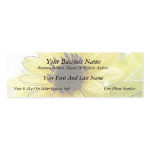 A Single Lemon Yellow Sunflower Business Cards