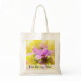 A Single Purple Rock Cress Flower Canvas Bag