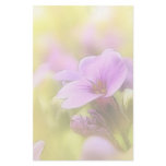 A Single Purple Rock Cress Flower Custom Stationery