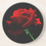 A Single Red Rose Coaster