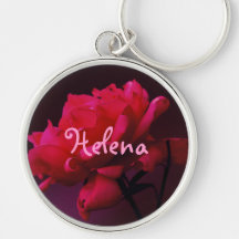 A Single Red Rose Keychain