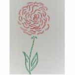 A SINGLE RED ROSE PHOTO CUT OUT
