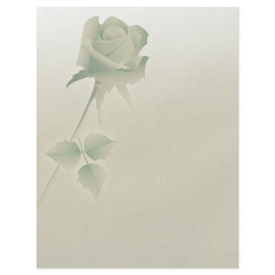 a single silent rose full color flyer by secret_corner