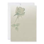 a single silent rose personalised invite