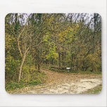 A Sketched Autumn's Day Hiking Trail Mousepad