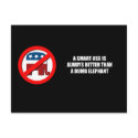 A Smart ass is always better than a dumb elephant postcards