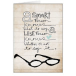 a smart person... cards