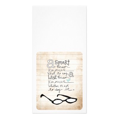 a smart person... customized photo card by volume25