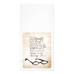 a smart person... customized photo card