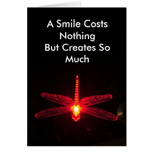 A Smile Costs Nothing Greeting Card Zazzle 