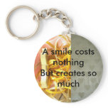 A smile costs nothing keychains