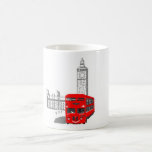 A smiling London Bus Coffee Mugs