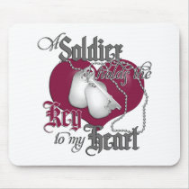 A Soldier holds the key to my Heart Mouse Mats