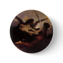 A Soul Brought to Heaven by Bouguereau Pinback Buttons