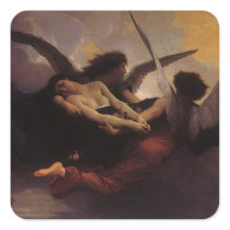 A Soul Brought to Heaven by Bouguereau Sticker