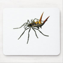 A spined orb-weaving spider mouse pad