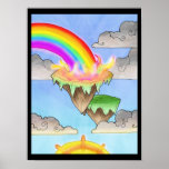 a splash of rainbow... posters
