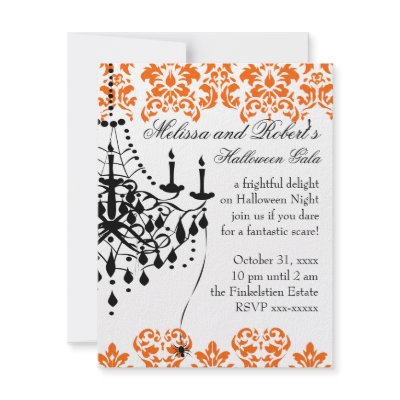 A Spooky and Stylish Chandelier Personalized Announcement by shysocialites