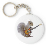 A Squirrel Playing Guitar keychains