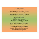 A State of Mind business cards