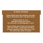 A State of Mind business cards